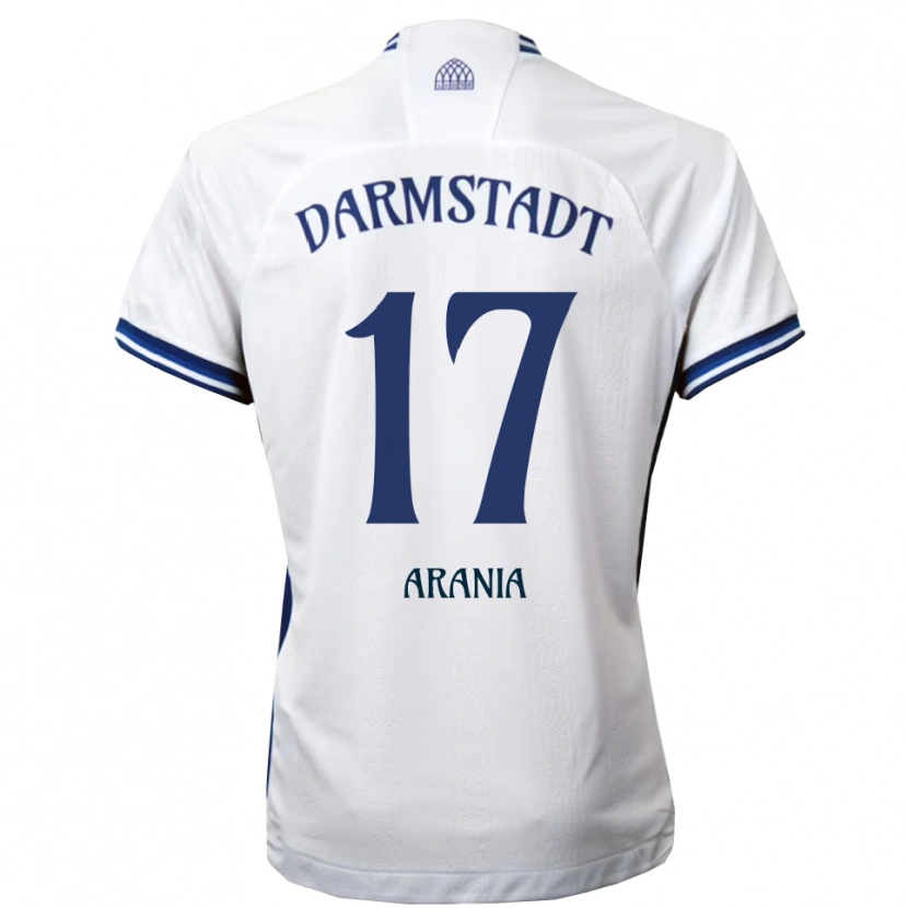 Danxen Mulher Camisola Asaf Arania #17 Branco Azul Alternativa 2025/26 Camisa Brasil