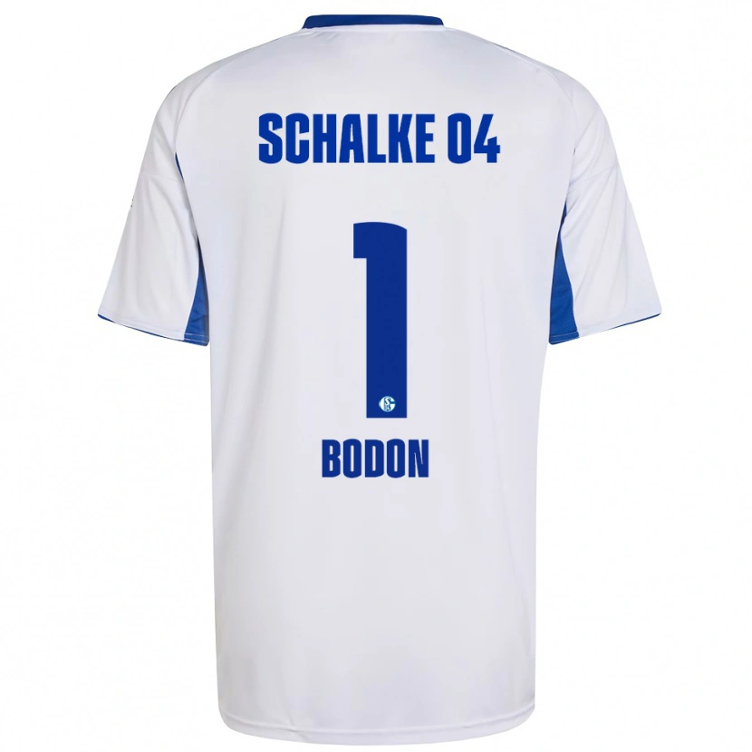 Danxen Mulher Camisola Nick Bodon #1 Branco Azul Alternativa 2025/26 Camisa Brasil