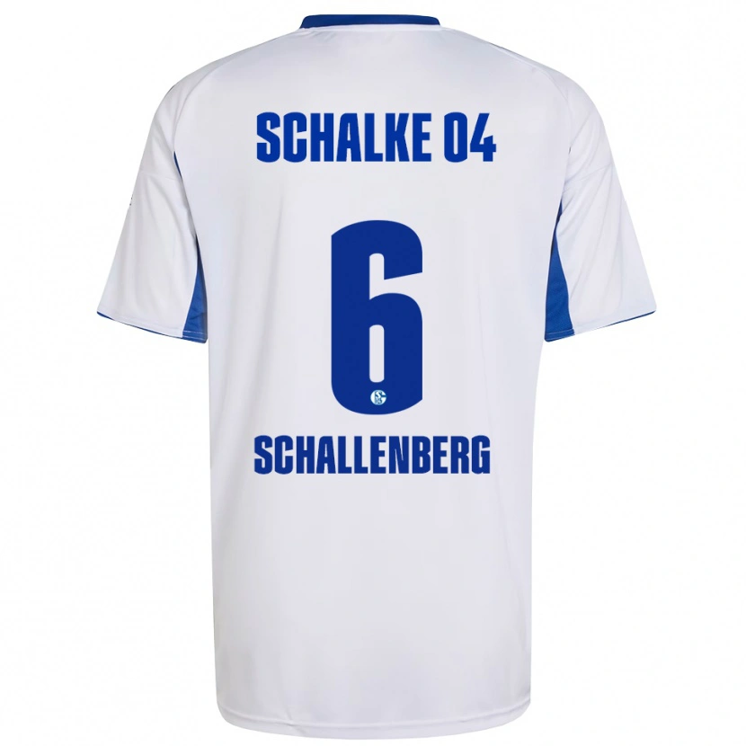 Danxen Mulher Camisola Ron Schallenberg #6 Branco Azul Alternativa 2025/26 Camisa Brasil