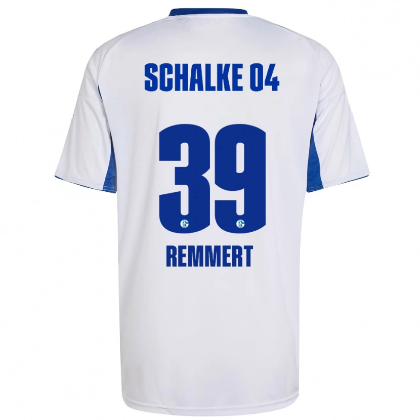Danxen Mulher Camisola Peter Remmert #39 Branco Azul Alternativa 2025/26 Camisa Brasil