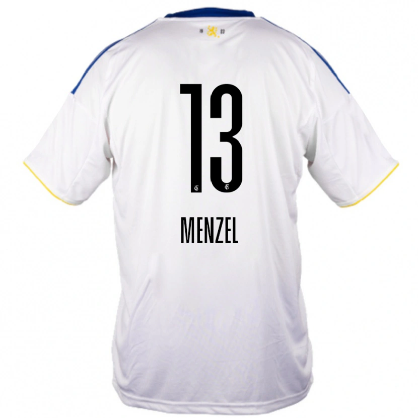 Danxen Mulher Camisola Phillip Menzel #13 Branco Azul Amarelo Alternativa 2025/26 Camisa Brasil