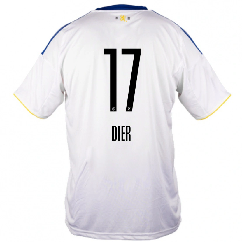 Danxen Mulher Camisola Lucas Dier #17 Branco Azul Amarelo Alternativa 2025/26 Camisa Brasil