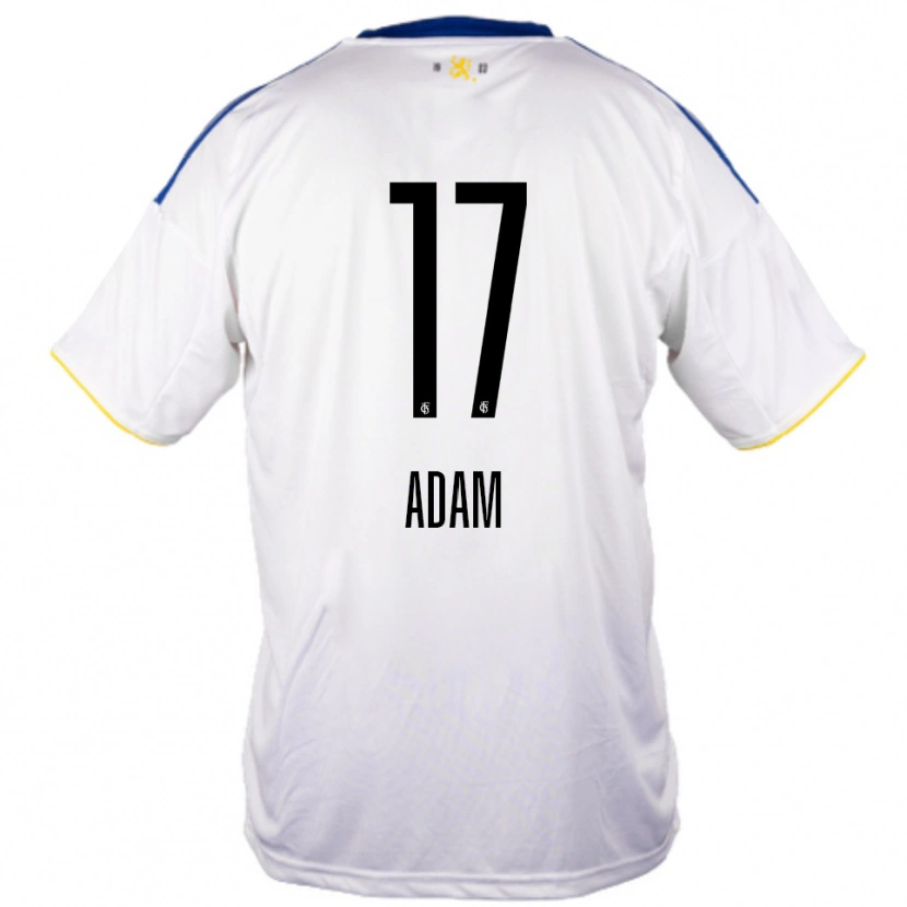 Danxen Mulher Camisola Maximilian Adam #17 Branco Azul Amarelo Alternativa 2025/26 Camisa Brasil