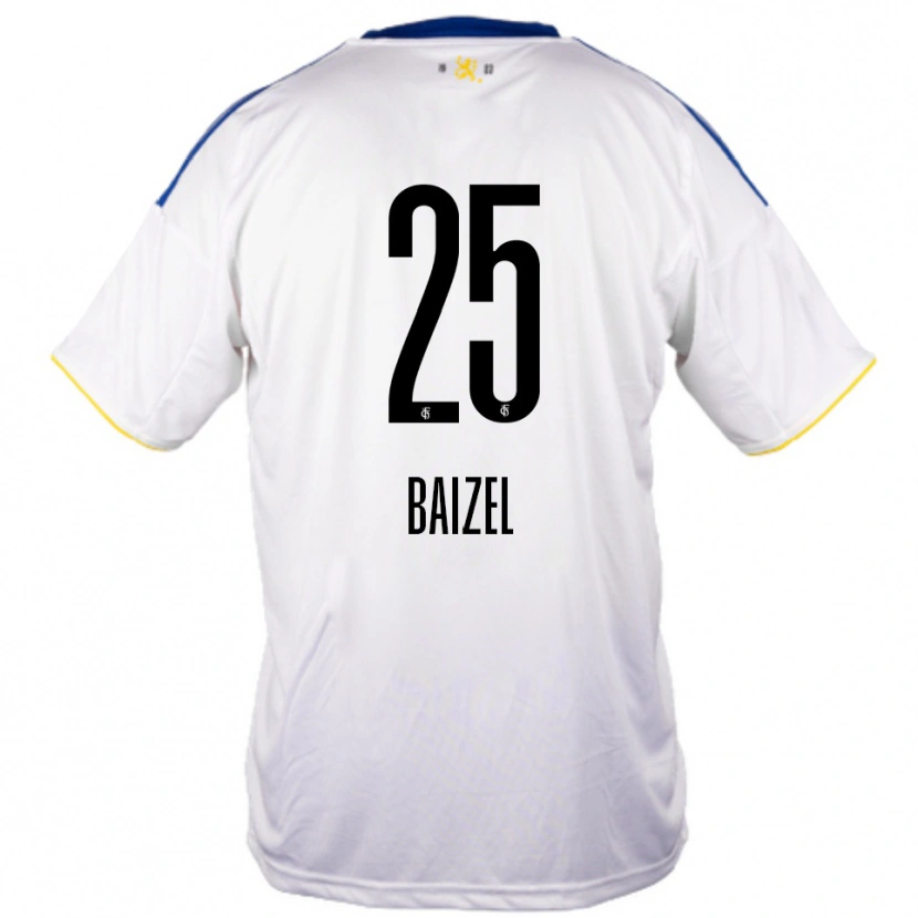 Danxen Mulher Camisola David Baizel #25 Branco Azul Amarelo Alternativa 2025/26 Camisa Brasil