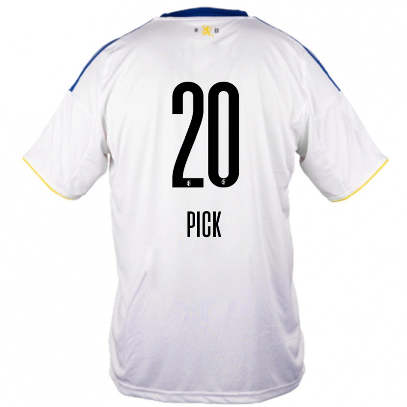 Danxen Mulher Camisola Florian Pick #20 Branco Azul Amarelo Alternativa 2025/26 Camisa Brasil