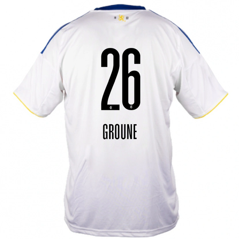 Danxen Mulher Camisola Amine Groune #26 Branco Azul Amarelo Alternativa 2025/26 Camisa Brasil