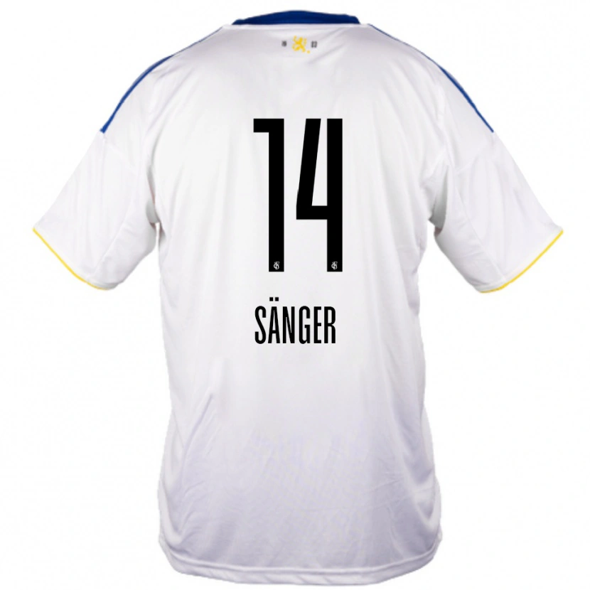 Danxen Mulher Camisola Aaron Sänger #14 Branco Azul Amarelo Alternativa 2025/26 Camisa Brasil