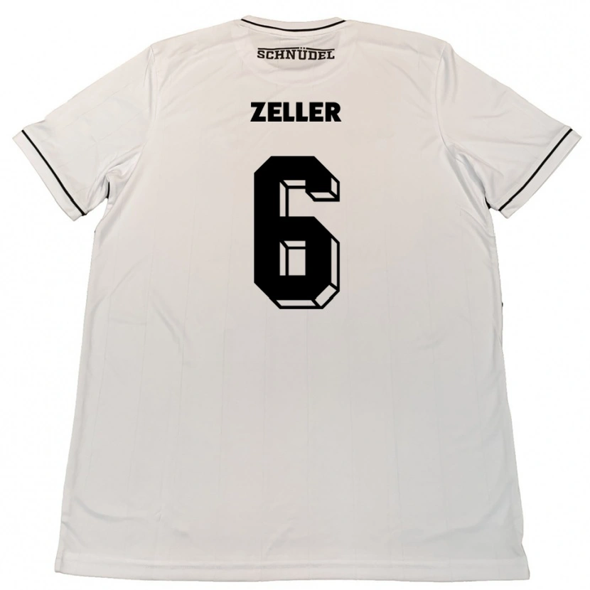 Danxen Mulher Camisola Lucas Zeller #6 Branco Preto Alternativa 2025/26 Camisa Brasil