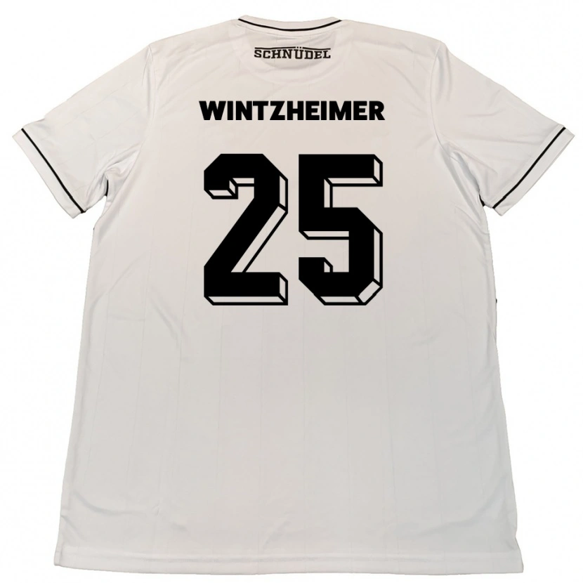 Danxen Mulher Camisola Manuel Wintzheimer #25 Branco Preto Alternativa 2025/26 Camisa Brasil