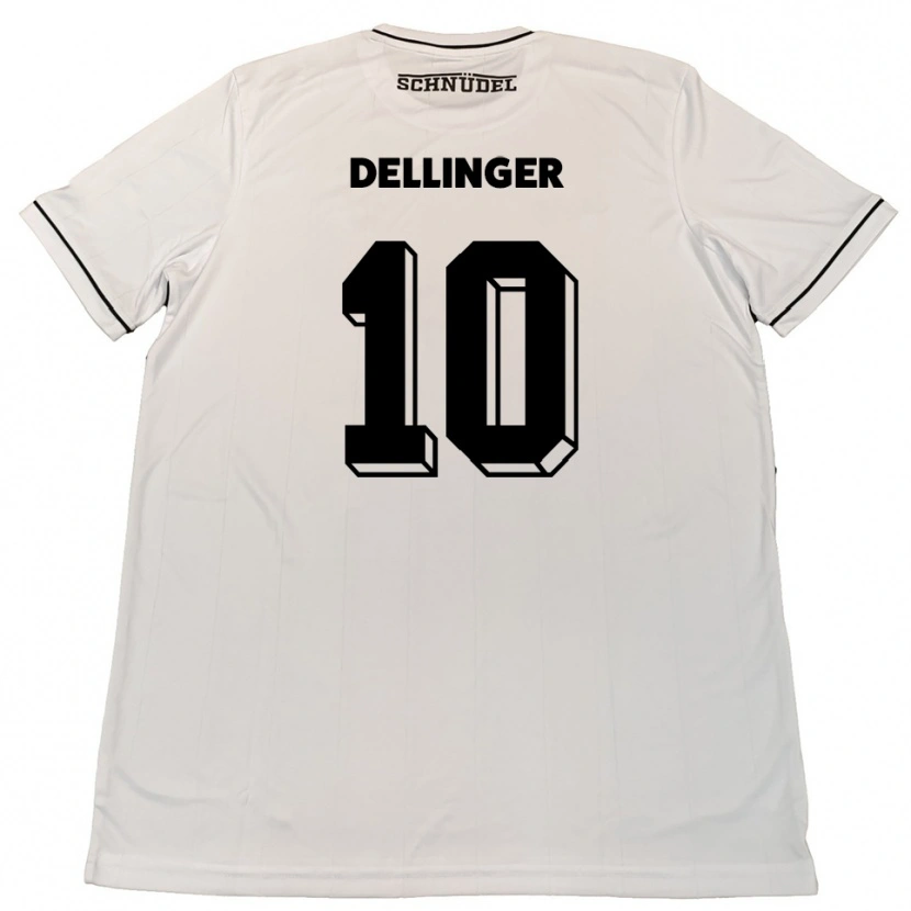 Danxen Mulher Camisola Michael Dellinger #10 Branco Preto Alternativa 2025/26 Camisa Brasil