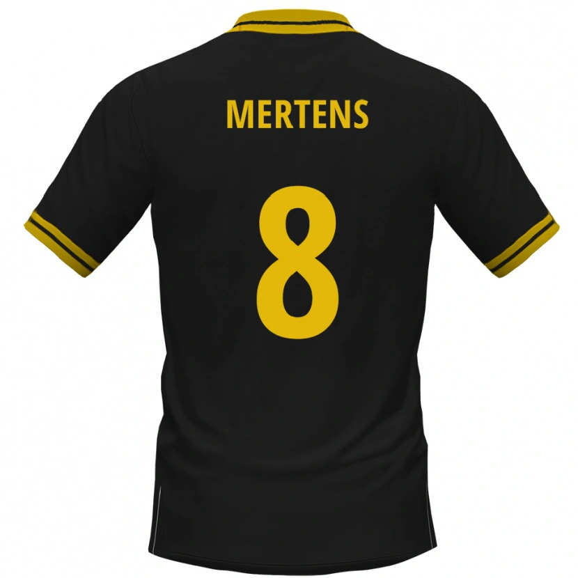 Danxen Mulher Camisola Ben Mertens #8 Preto Amarelo Alternativa 2025/26 Camisa Brasil