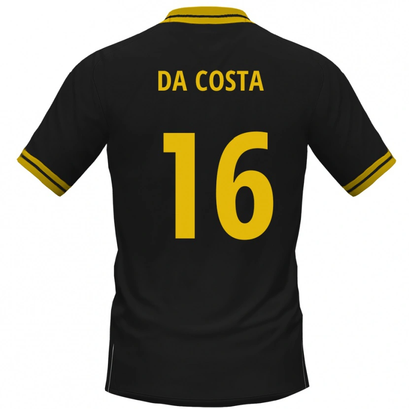 Danxen Mulher Camisola Fabricio Sylva Da Costa #16 Preto Amarelo Alternativa 2025/26 Camisa Brasil