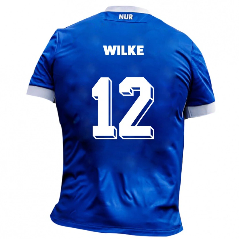 Danxen Mulher Camisola Malte Wilke #12 Azul Branco Alternativa 2025/26 Camisa Brasil