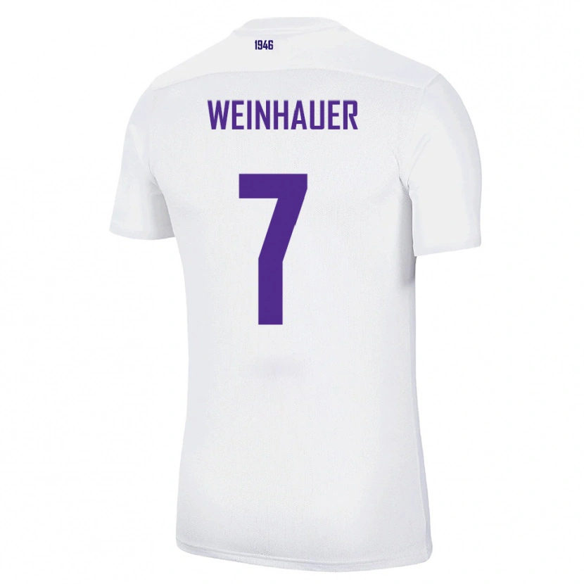 Danxen Mulher Camisola Erik Weinhauer #7 Branco Verde Alternativa 2025/26 Camisa Brasil