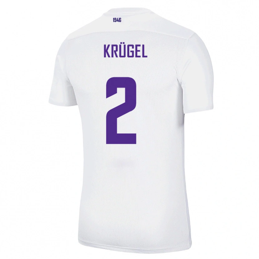 Danxen Mulher Camisola Theo Krügel #2 Branco Verde Alternativa 2025/26 Camisa Brasil