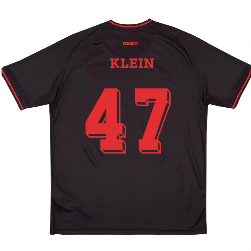 Danxen Mulher Camisola David Klein #47 Preto Vermelho Branco Alternativa 2025/26 Camisa Brasil