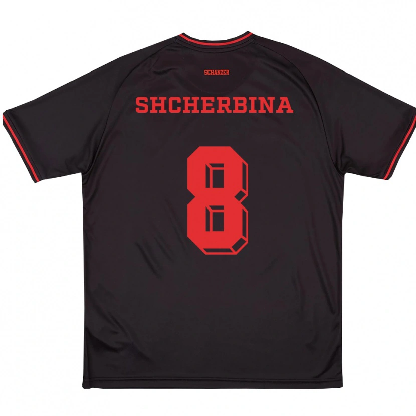 Danxen Mulher Camisola Ivan Shcherbina #8 Preto Vermelho Branco Alternativa 2025/26 Camisa Brasil