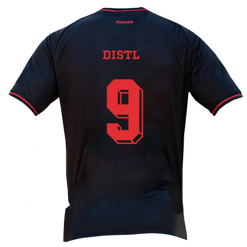 Danxen Mulher Camisola Manuel Distl #9 Preto Vermelho Branco Alternativa 2025/26 Camisa Brasil