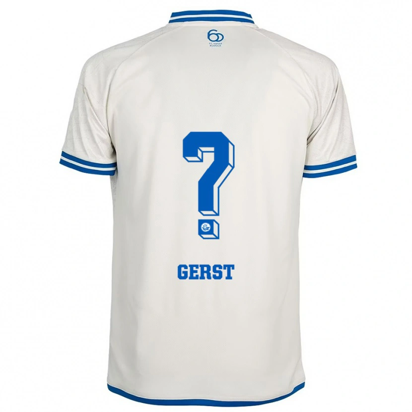 Danxen Mulher Camisola Nikolas Gerst #0 Branco Azul Alternativa 2025/26 Camisa Brasil