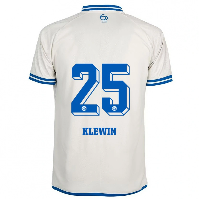 Danxen Mulher Camisola Philipp Klewin #25 Branco Azul Alternativa 2025/26 Camisa Brasil