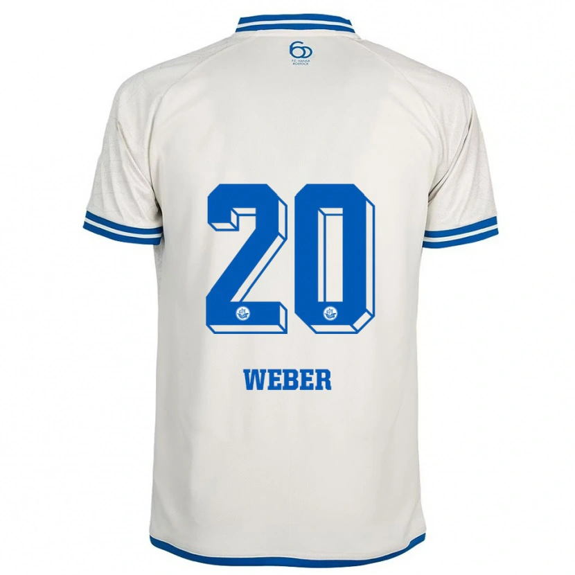 Danxen Mulher Camisola Caden Weber #20 Branco Azul Alternativa 2025/26 Camisa Brasil