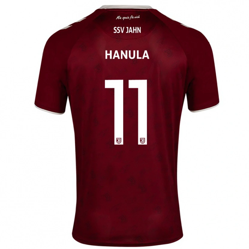 Danxen Mulher Camisola Fabian Hanula #11 Borgonha Branco Alternativa 2025/26 Camisa Brasil