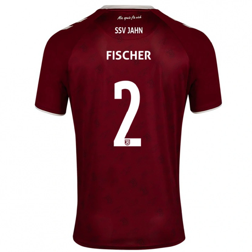 Danxen Mulher Camisola Florian Fischer #2 Borgonha Branco Alternativa 2025/26 Camisa Brasil