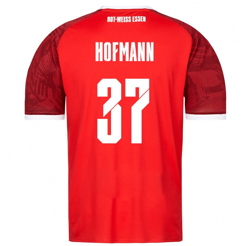 Danxen Mulher Camisola Jannik Hofmann #37 Vermelho Borgonha Branco Alternativa 2025/26 Camisa Brasil