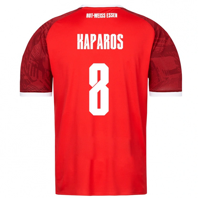 Danxen Mulher Camisola Jimmy Kaparos #8 Vermelho Borgonha Branco Alternativa 2025/26 Camisa Brasil
