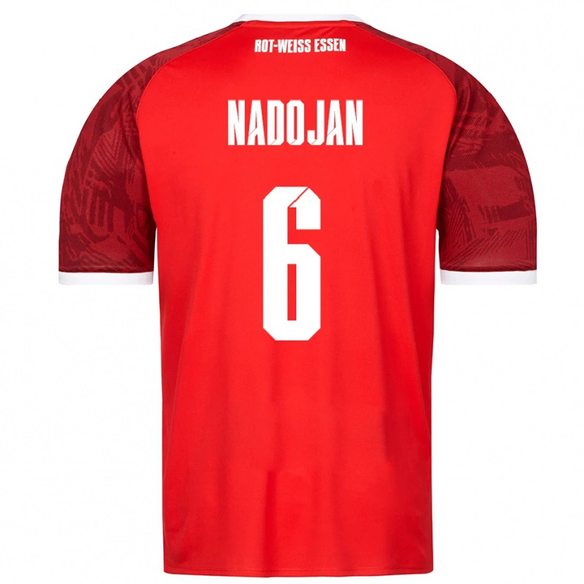 Danxen Mulher Camisola Aslan Nadojan #6 Vermelho Borgonha Branco Alternativa 2025/26 Camisa Brasil