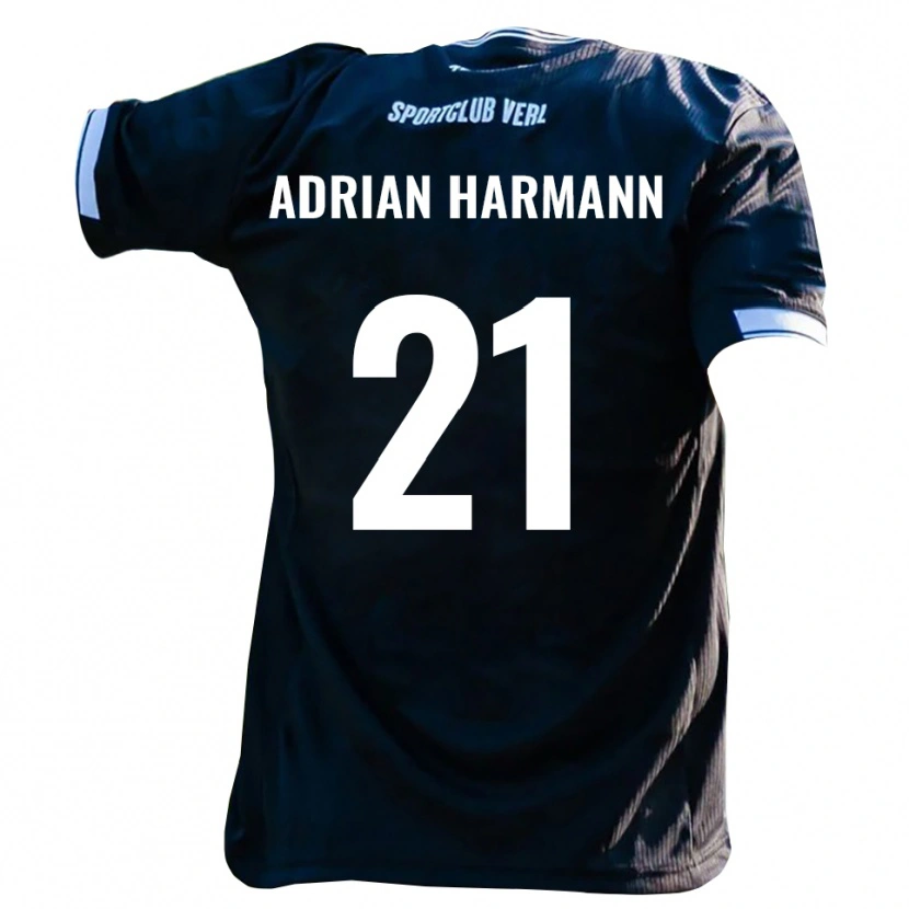 Danxen Mulher Camisola Manuel Adrian Harmann #21 Preto Branco Alternativa 2025/26 Camisa Brasil