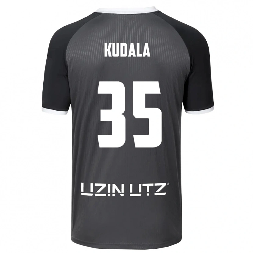 Danxen Mulher Camisola Julian Kudala #35 Cinzento Branco Alternativa 2025/26 Camisa Brasil