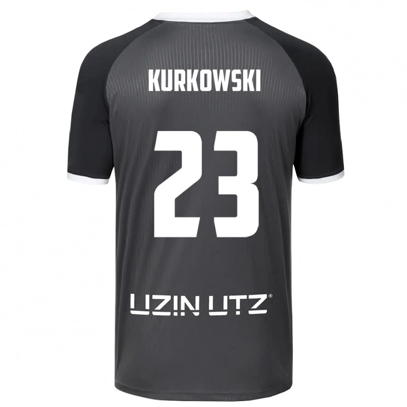 Danxen Mulher Camisola Hannes Kurkowski #23 Cinzento Branco Alternativa 2025/26 Camisa Brasil
