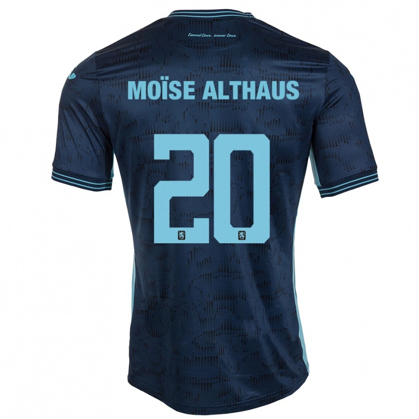 Danxen Mulher Camisola Samuel Moïse Althaus #20 Azul Royal Alternativa 2025/26 Camisa Brasil