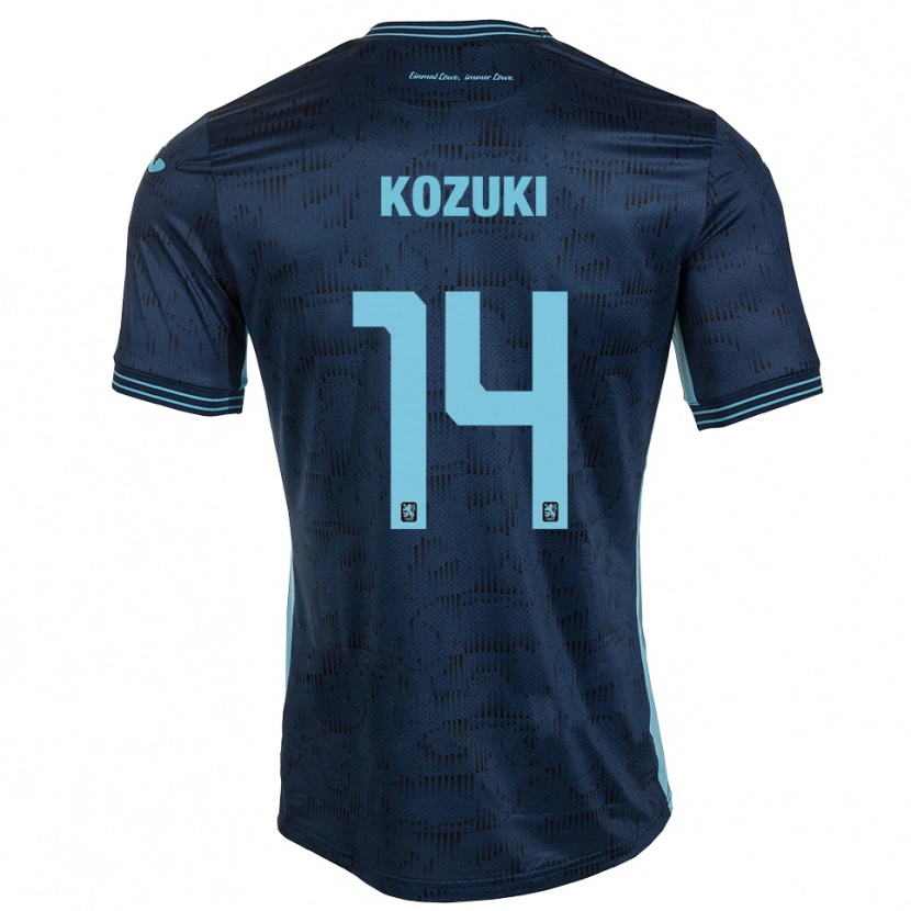Danxen Mulher Camisola Soichiro Kozuki #14 Azul Royal Alternativa 2025/26 Camisa Brasil