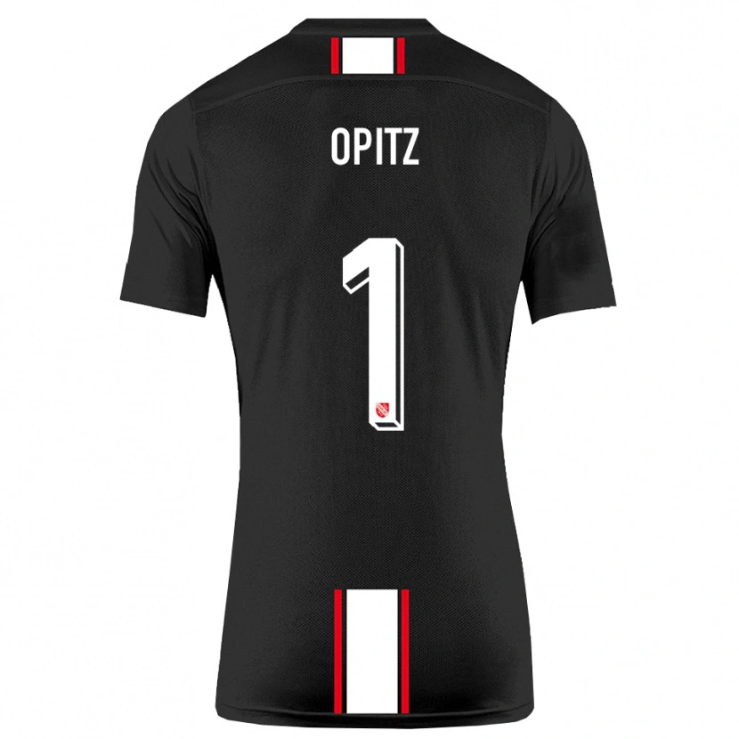 Danxen Mulher Camisola Tom Opitz #1 Preto Branco Alternativa 2025/26 Camisa Brasil