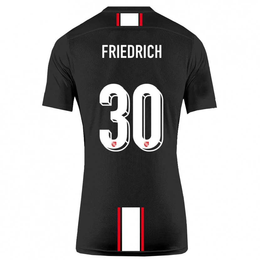 Danxen Mulher Camisola Timo Friedrich #30 Preto Branco Alternativa 2025/26 Camisa Brasil