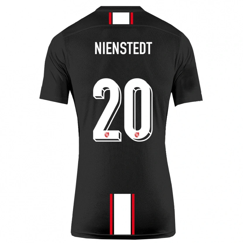 Danxen Mulher Camisola Anakin-Jo Nienstedt #20 Preto Branco Alternativa 2025/26 Camisa Brasil