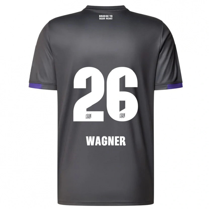 Danxen Mulher Camisola Fridolin Wagner #26 Cinzento Roxo Alternativa 2025/26 Camisa Brasil