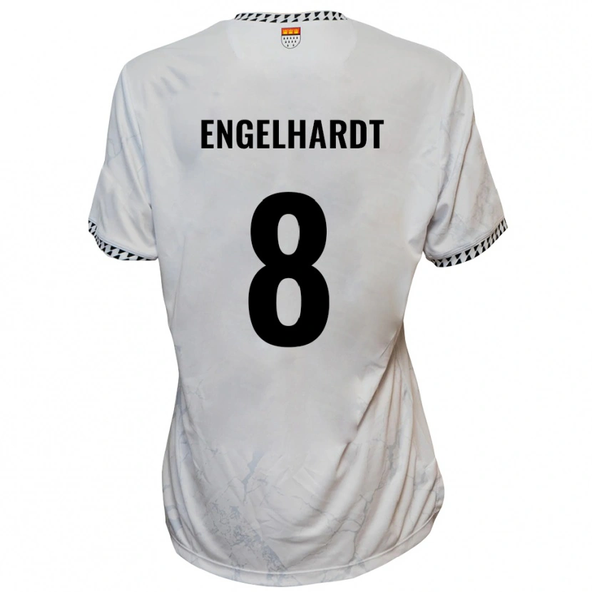 Danxen Mulher Camisola Florian Engelhardt #8 Branco Preto Alternativa 2025/26 Camisa Brasil