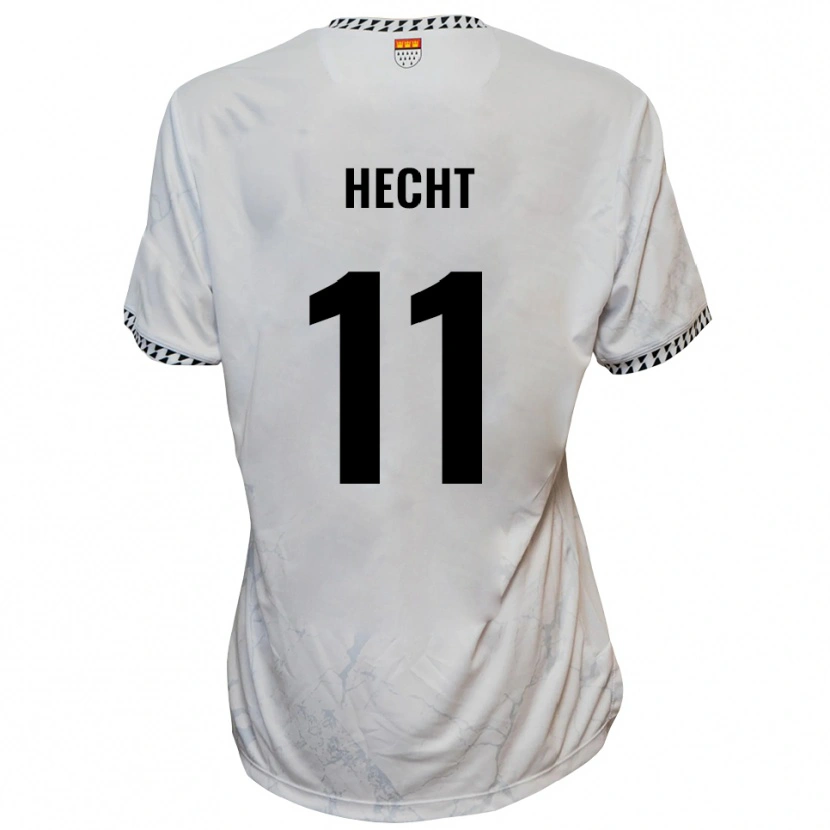Danxen Mulher Camisola Leon Hecht #11 Branco Preto Alternativa 2025/26 Camisa Brasil