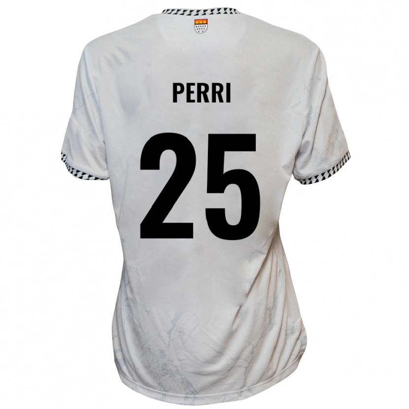 Danxen Mulher Camisola Diego Perri #25 Branco Preto Alternativa 2025/26 Camisa Brasil