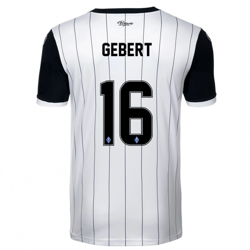 Danxen Mulher Camisola Nevio Gebert #16 Branco Preto Alternativa 2025/26 Camisa Brasil