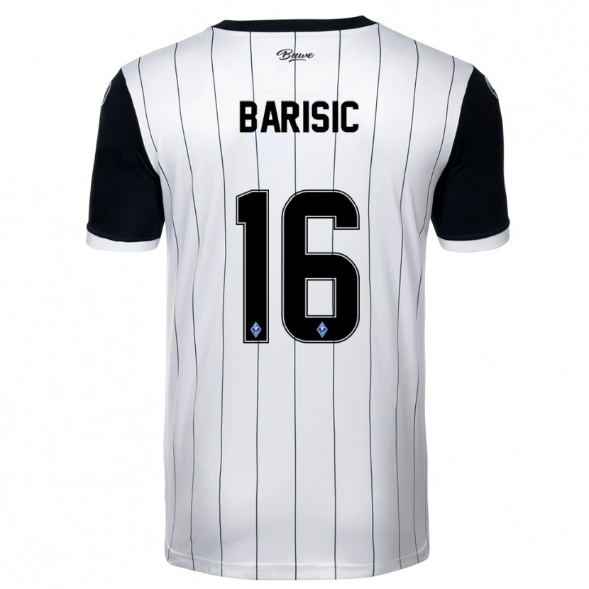 Danxen Mulher Camisola Diego Barisic #16 Branco Preto Alternativa 2025/26 Camisa Brasil