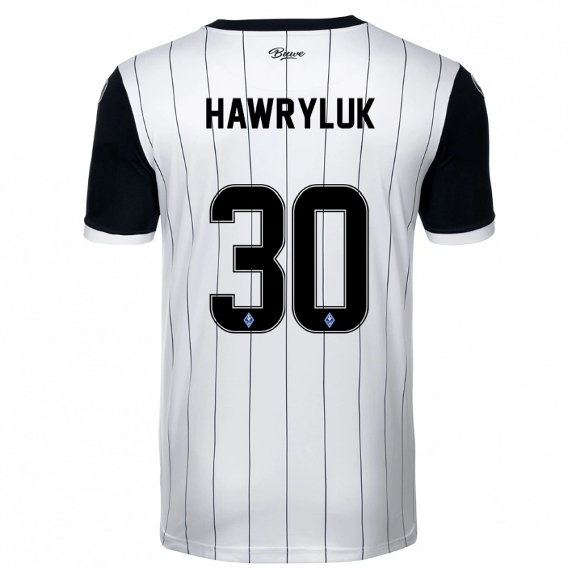 Danxen Mulher Camisola Lucien Hawryluk #30 Branco Preto Alternativa 2025/26 Camisa Brasil
