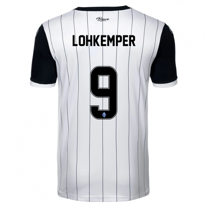 Danxen Mulher Camisola Felix Lohkemper #9 Branco Preto Alternativa 2025/26 Camisa Brasil