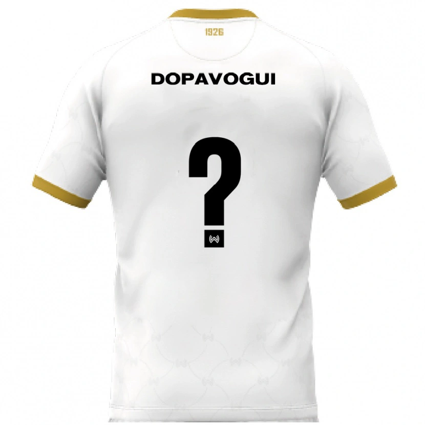 Danxen Mulher Camisola Zeze Dopavogui #0 Branco Dourado Alternativa 2025/26 Camisa Brasil
