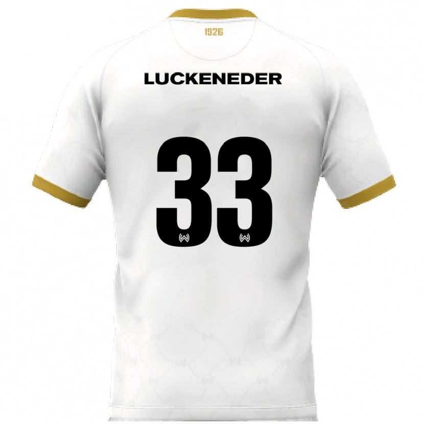 Danxen Mulher Camisola Felix Luckeneder #33 Branco Dourado Alternativa 2025/26 Camisa Brasil