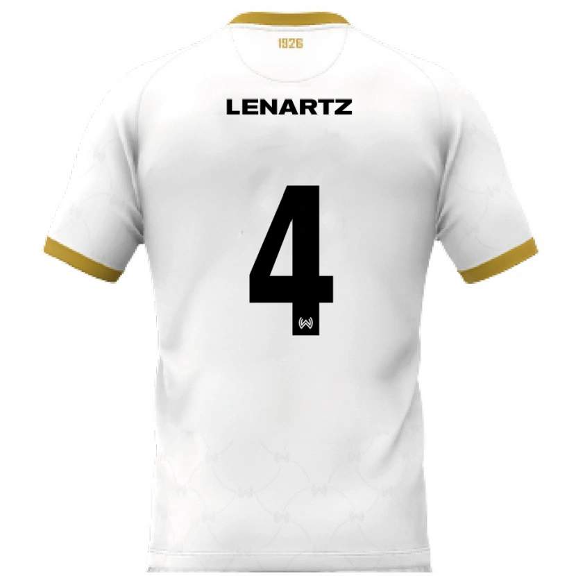 Danxen Mulher Camisola Oskar Lenartz #4 Branco Dourado Alternativa 2025/26 Camisa Brasil