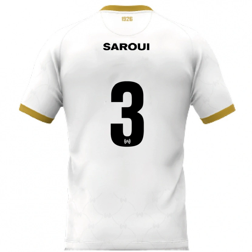 Danxen Mulher Camisola Amin Saroui #3 Branco Dourado Alternativa 2025/26 Camisa Brasil
